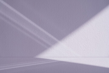 Aufkleber - Purple Background, Light,Shadow Window on Concrete Wall Texture for Winter Product Presentation,Empty Studio Room with Sunlight on Cement wall and floor for Autumn backdrop,Podium stage stand display