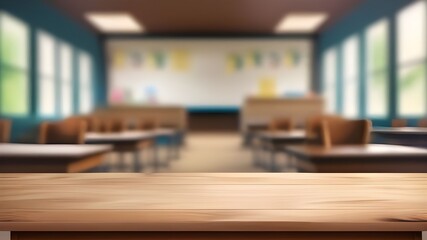 Canvas Print - School classroom