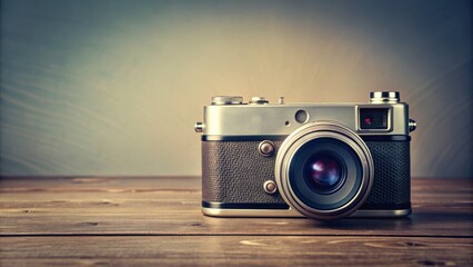 Vintage camera header with space for text, retro, camera, vintage, header, copy space, photography, classic, film