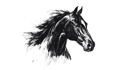 Naklejka na meble horse transparent background