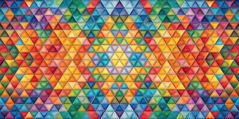 Colorful mosaic of geometric triangles , mosaic, geometric, tile,abstract, colorful, polygonal, vivid, background, pattern, design