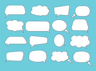 Fototapete - speech bubble collection. set of speech bubble. speech bubble comic vector.