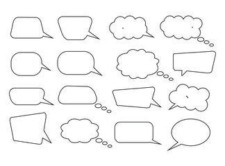 Fototapete - speech bubble collection. Set of speech bubble. Speech bubble comic vector.