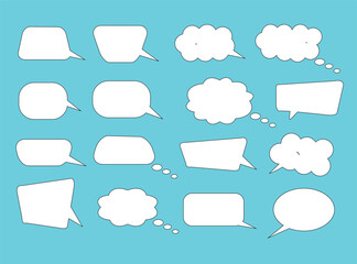 Fototapete - speech bubble collection. Set of speech bubble. Speech bubble comic vector.