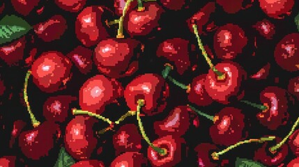 Wall Mural - cherries pattern