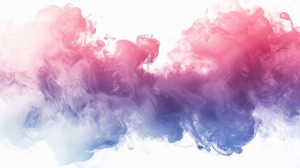 Sticker - Colorful smoke swirling in artistic patterns on a white background