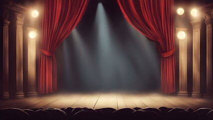 Wall Mural - Theatre stage 