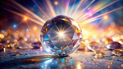 Aufkleber - Crystal Visions Capturing the Essence of Light, crystals, visions, capturing, essence, light, bright, colorful, vibrant
