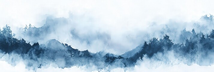 Wall Mural - Abstract Mountain Landscape