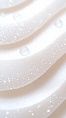 Wall Mural - a white surface with a wavy texture and a shiny, wet appearance