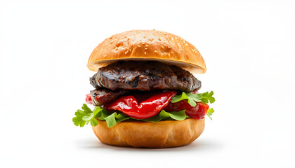 Bad food isolated with white highlights, png