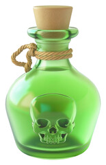 Sticker - PNG Cute poison bottle cosmetics beverage alcohol.