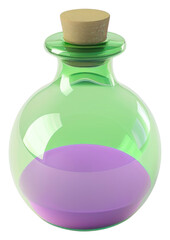 Canvas Print - PNG Cute poison bottle cosmetics pottery perfume.