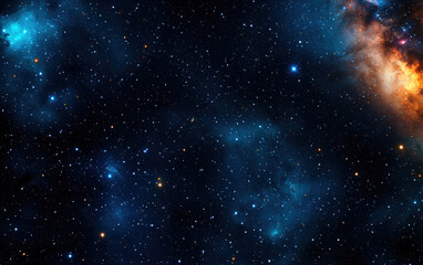 Wall Mural - stunning image of deep outer space with countless bright stars and galaxies. perfect for background 