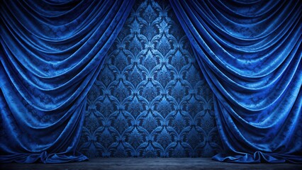 Rich and luxurious midnight blue velvet background, velvet, fabric, deep blue, texture, luxurious, soft, midnight, dark