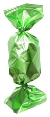 Poster - PNG Shiny green wrapped candy