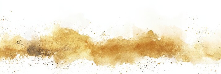 Poster - Abstract Watercolor Background with Golden Hues