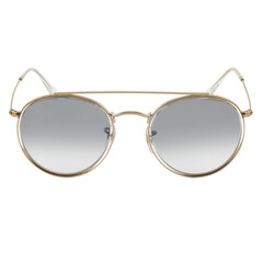 isolated stylish fashion golden sunglasses