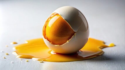 Aufkleber - Elegant and artistic stock photo of eggshell ink made with egg yolk , ink, unique, creative, art, writing, calligraphy