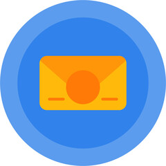 Sticker - Circle Envelope Icon