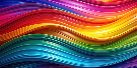 Wall Mural - Colorful abstract background with vibrant waves , vibrant, abstract, background, colorful, design, flowing, movement, artistic