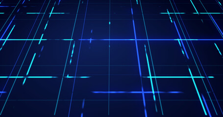 Technology advanced grid flowing background. Corporate geometry futuristic graphic growth concept mesh. Grid motion graphic for science, blueprint, and marker infographic interface.