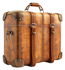 Wall Mural - PNG Luggage suitcase handbag white background.