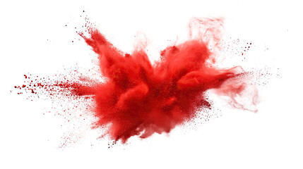 Wall Mural - Red explosion transparent background