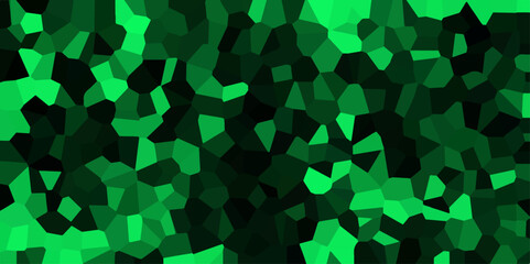 Wall Mural - Hexagonal dark mosaic cement stone concrete tile wall texture background. Dark jade stone background with rock pattern, macro. Texture of abstract backdrop with black Strock lines. Multicolor Broke