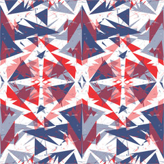 Wall Mural - Colorful geometric triangle ikat pattern. Traditional fashionable beauty design. Modern digital print. for fabric, scarves, shawl, bandana, carpet, marble, textile, design, canvas, table, template