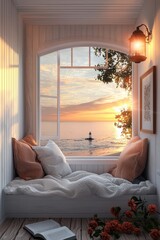 Wall Mural -  Tranquil Seaside Retreat 