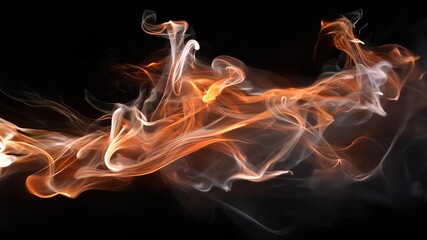 Poster - Mesmerizing swirling fire and smoke in high definition slow motion