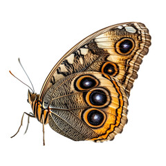 Captivating Caligo Eurilochus Butterfly  Plain Transparent isolated png Background