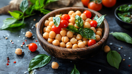 Wall Mural - Dried chickpea beans