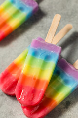 Poster - Sweet Summer Rainbow Popsicles