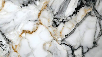 Sticker - White and black marble texture background