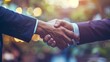 © klss777 - A handshake between partners symbolizes a successful financial deal, showing determination and respect.