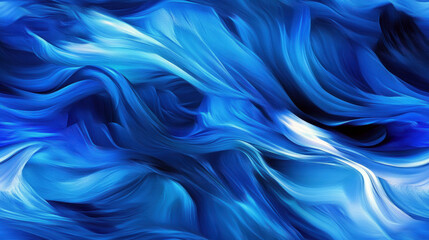 Aufkleber - The image is a blue and white water wave with a blue flame in the middle. The blue and white colors create a calming and serene mood, while the flame adds a sense of energy and movement to the scene