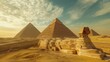 © Anak - The Great Sphinx and the Pyramids of Giza at Sunset