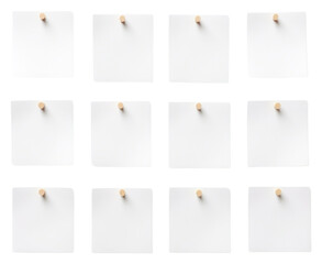 Canvas Print - PNG Post it white white background organization.