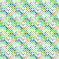 Poster - Abstract seamless square pattern background - geometrical vector graphic design from diagonal squares
