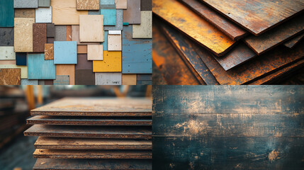 Wall Mural - rusty metal background