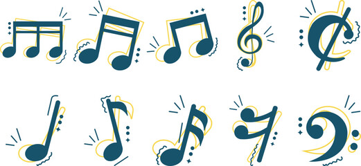 Sticker - Music Notes
