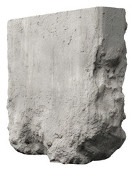 Canvas Print - PNG A piece of stone concrete rough rock.