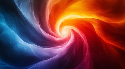 Poster - vivid swirling colors of blue, red, and orange blend together in a dynamic abstract pattern resembli