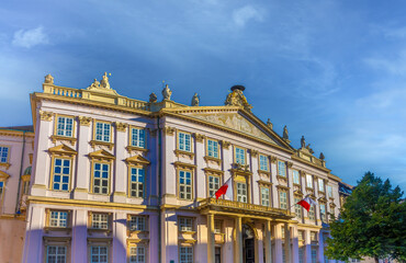 Wall Mural - Historical Primate's Square in the old city center of Bratislava, Slovakia