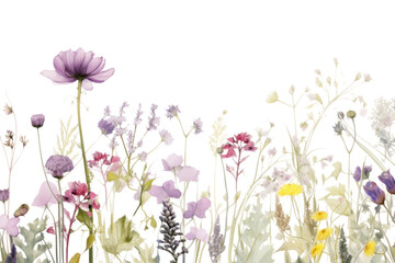 Poster - PNG Minimal purple flowers nature backgrounds outdoors.