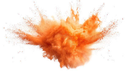 Wall Mural - Orange explosion transparent background