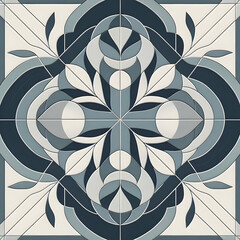 Wall Mural - Two-tone texture tile pattern