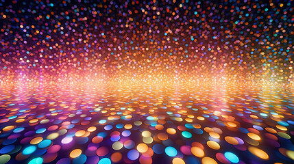 Poster - Abstract glitter background with rainbow colored sparkling particles